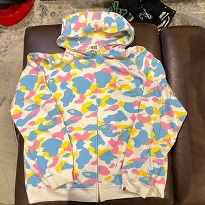 Men’s a bathing ape full zip up sweater